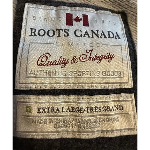 Roots Canada Hoodie Youth XL Full Zip Jacket Y2K Streetwear Punk Thick Preppy - Picture 9 of 10